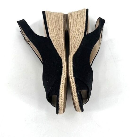 NWOT LifeStride Women's Socialite Wedge Sandals Black Brown Size 8.5 - Picture 6 of 8